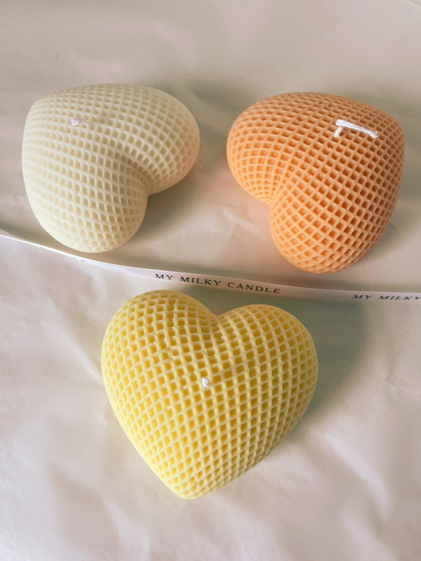 Bougie Love heart coloris aux choix