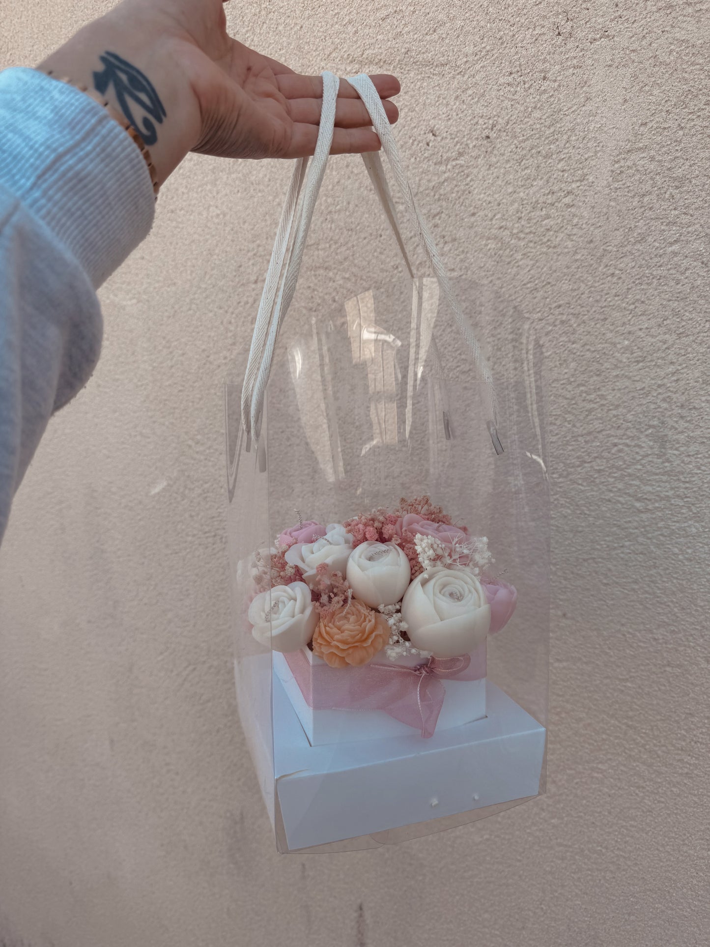 Bouquet énorme boite transportable