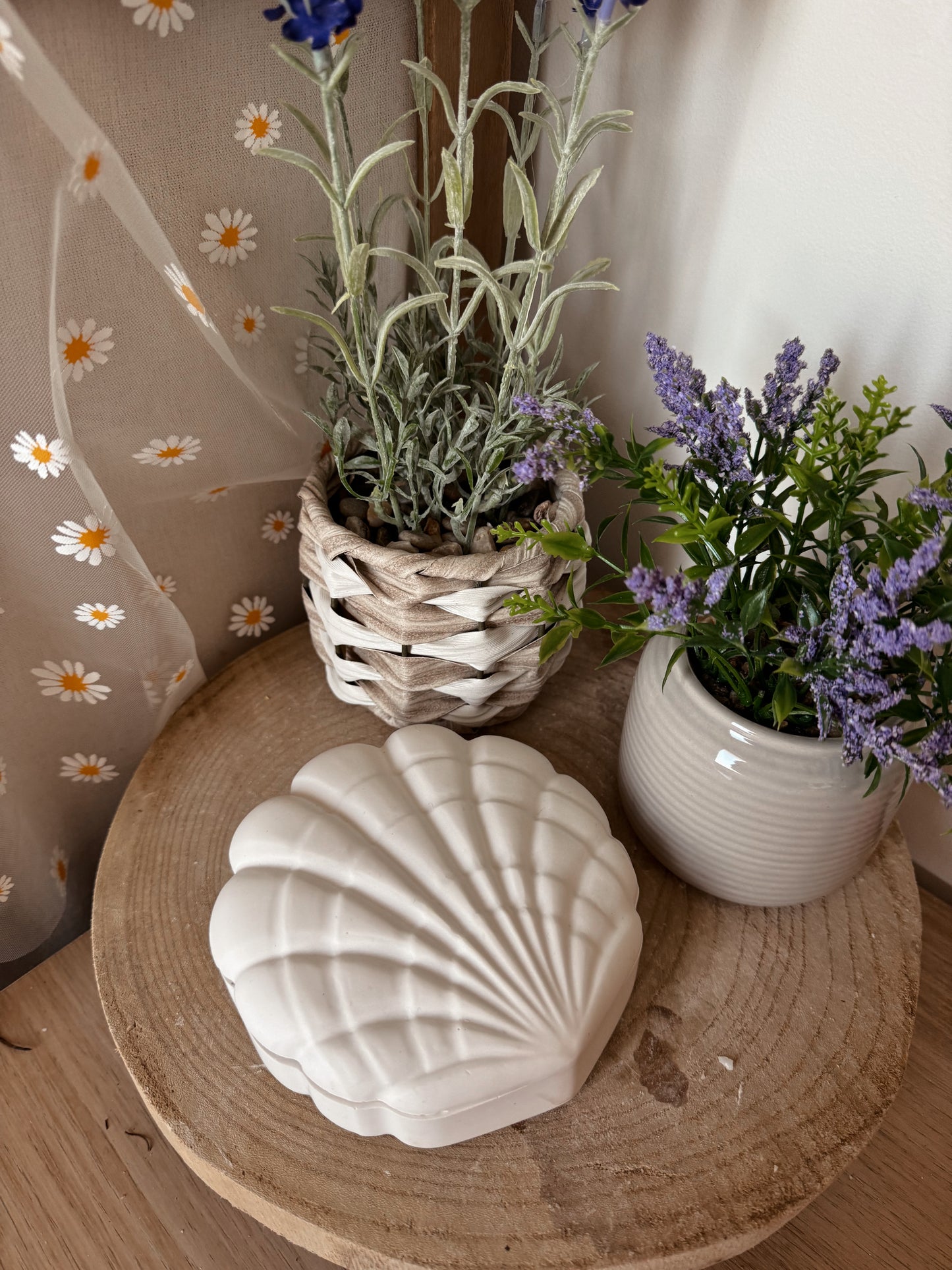Vide poche coquillage fait main en jesmonite
