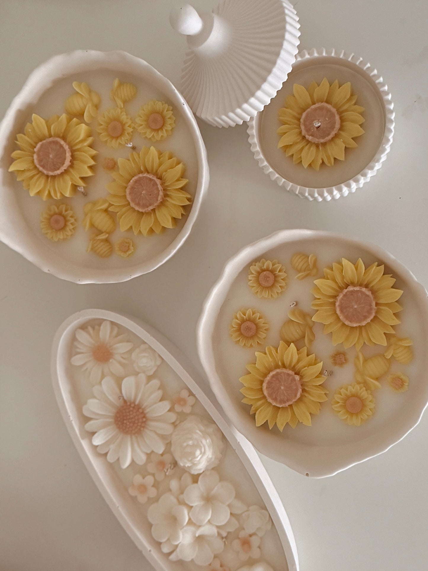 Bougie Amélia édition limitée tournesols senteur au choix
