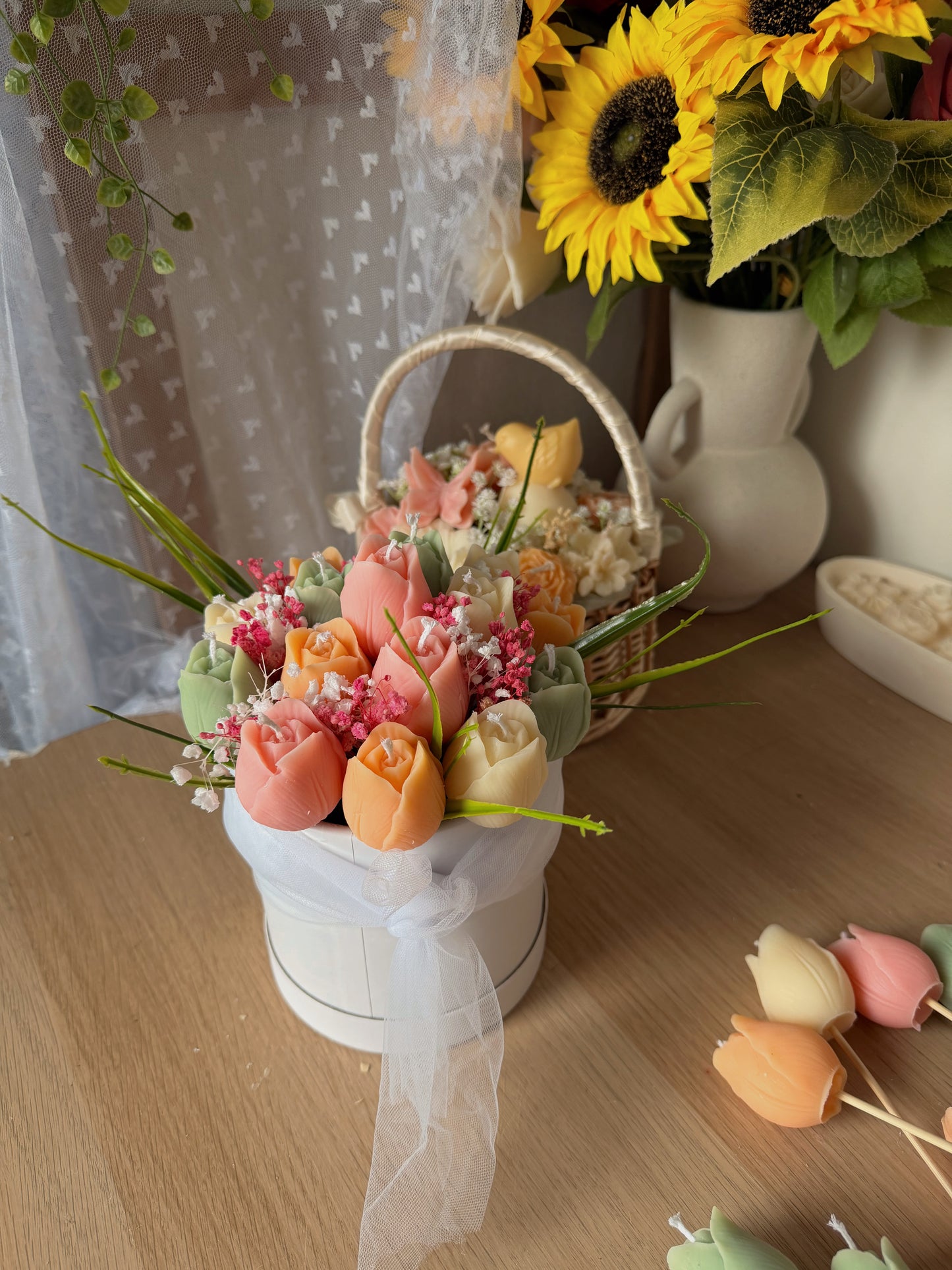 Bouquet éternel édition limité tulipes parfum coquelicot