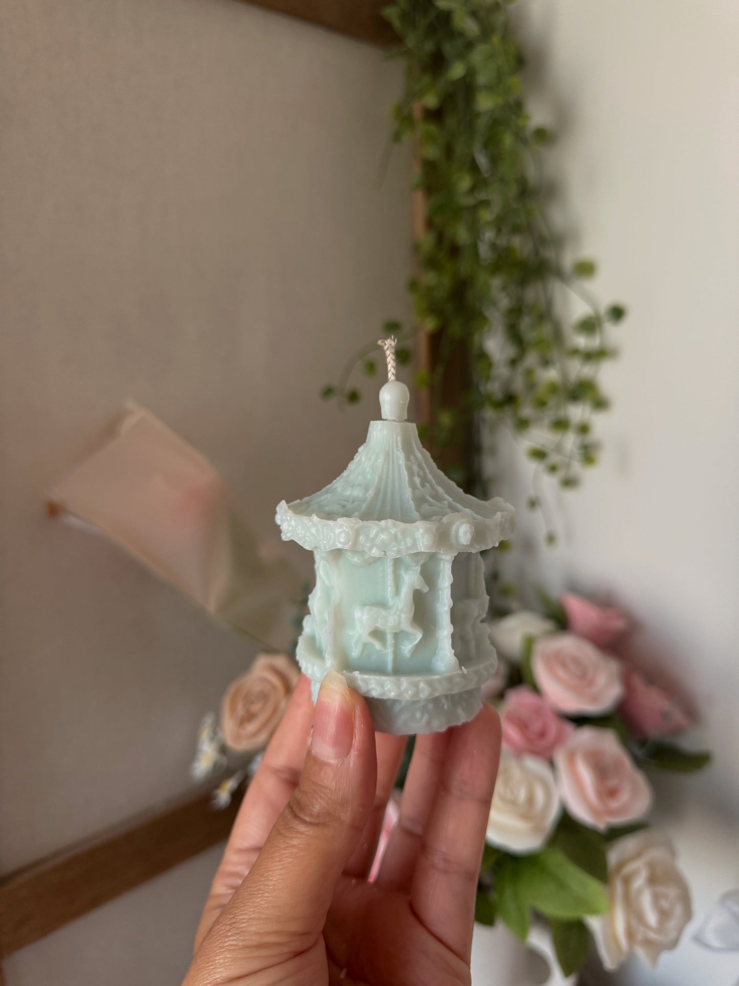 Bougie carrousel coloris au choix