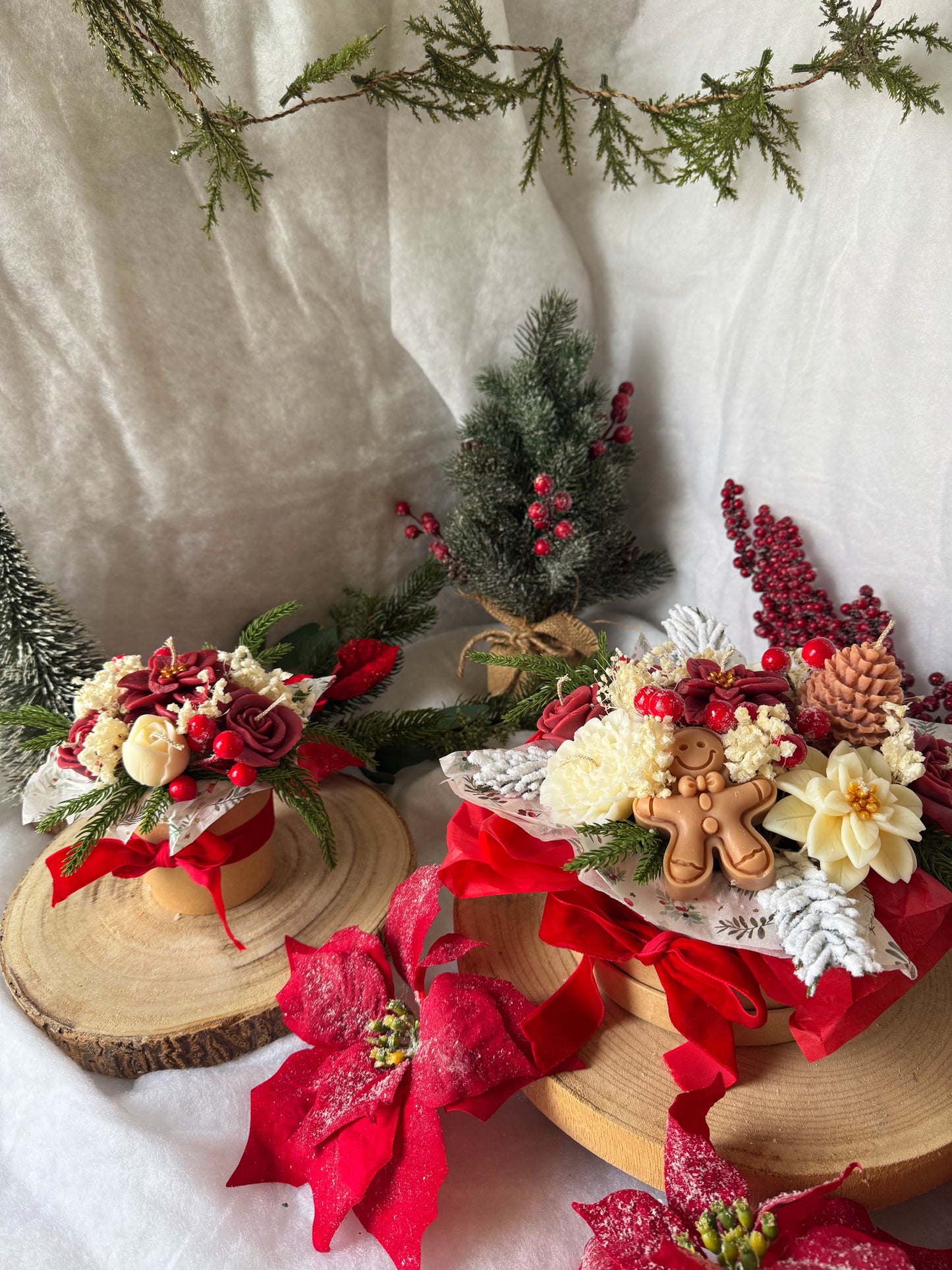 Bouquet de Noël édition limité modèle moyen traditionnel senteur pomme cannelle