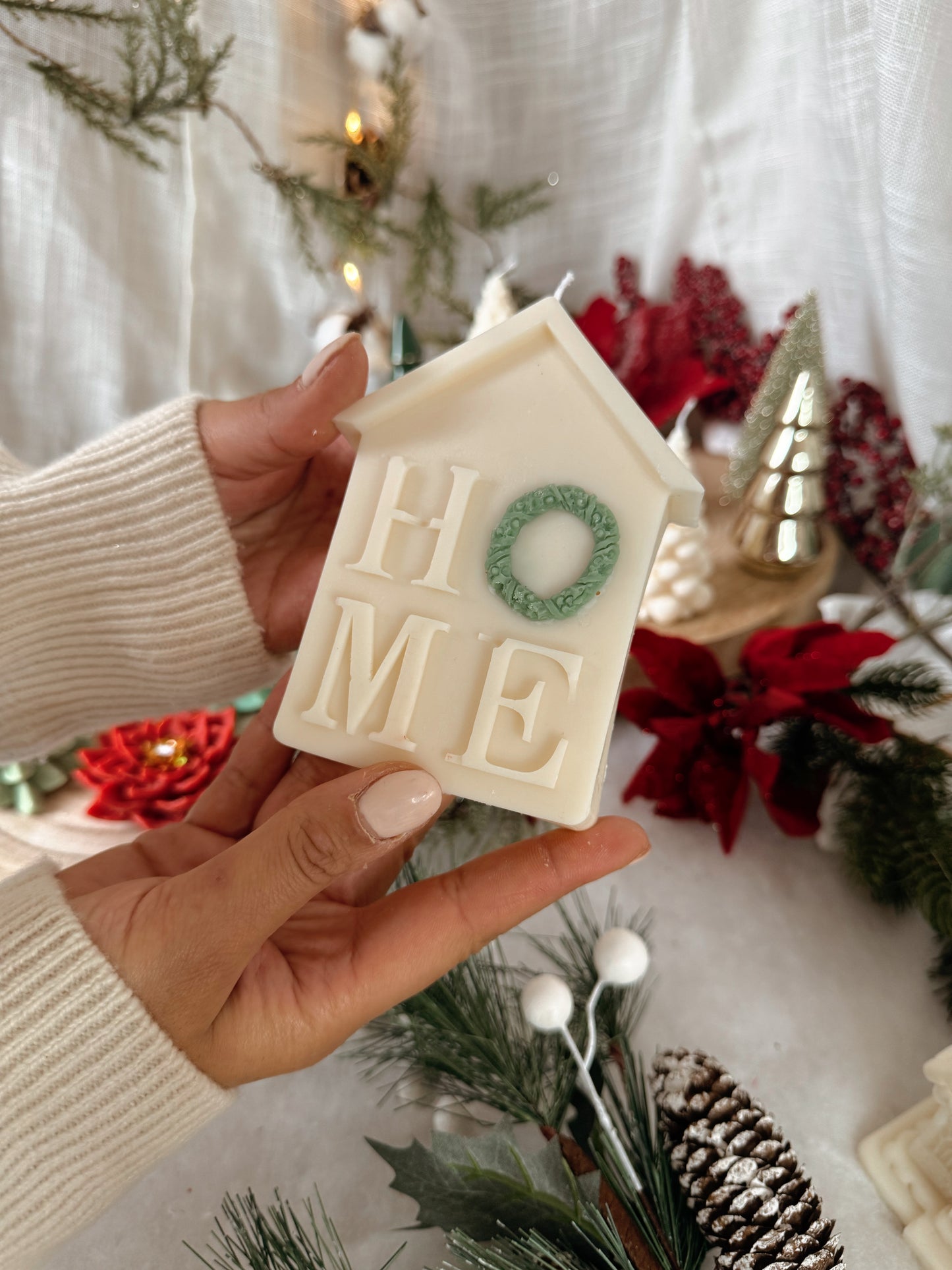 Bougie HOME bicolore au choix vanille