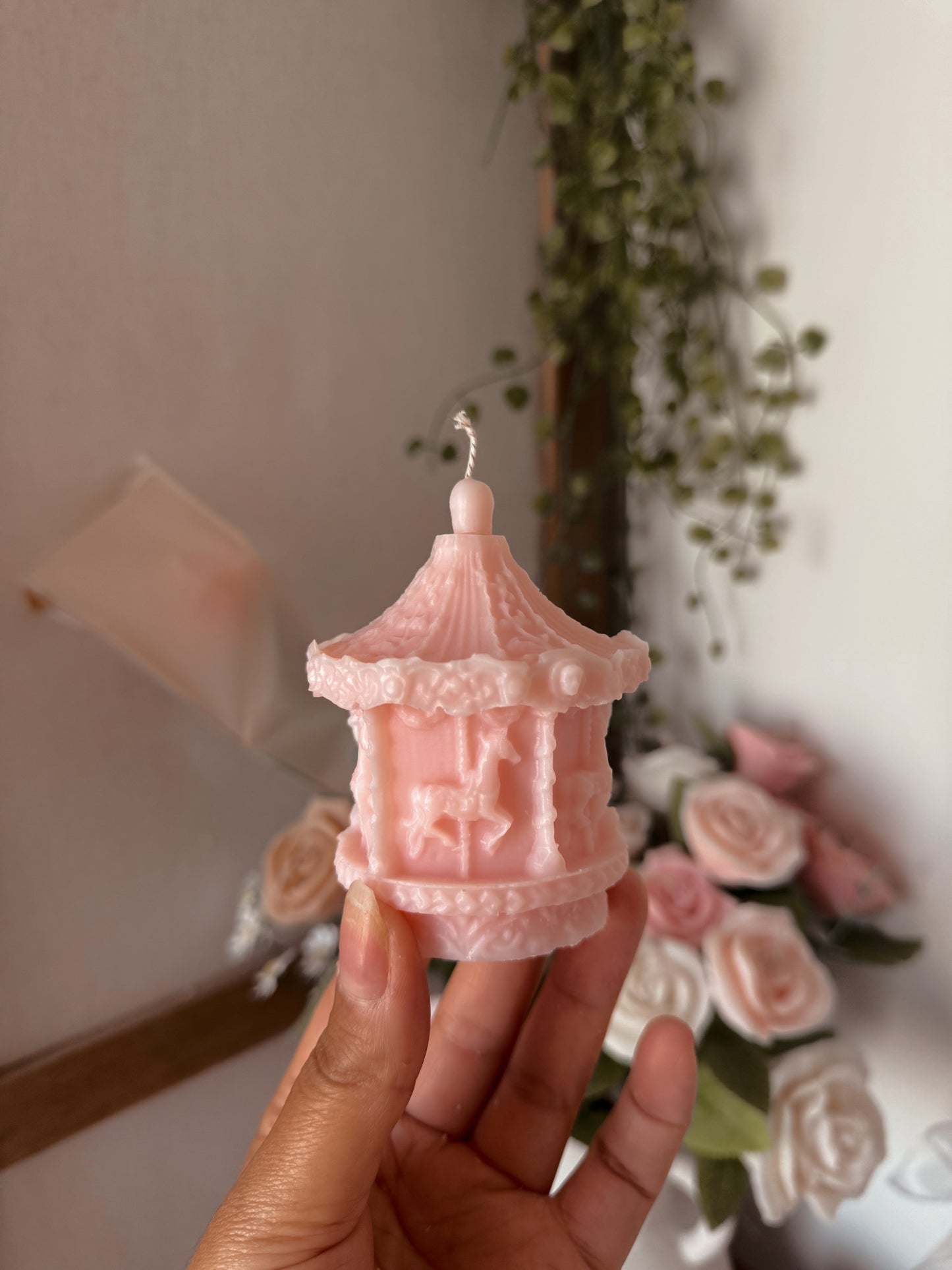 Bougie carrousel coloris au choix