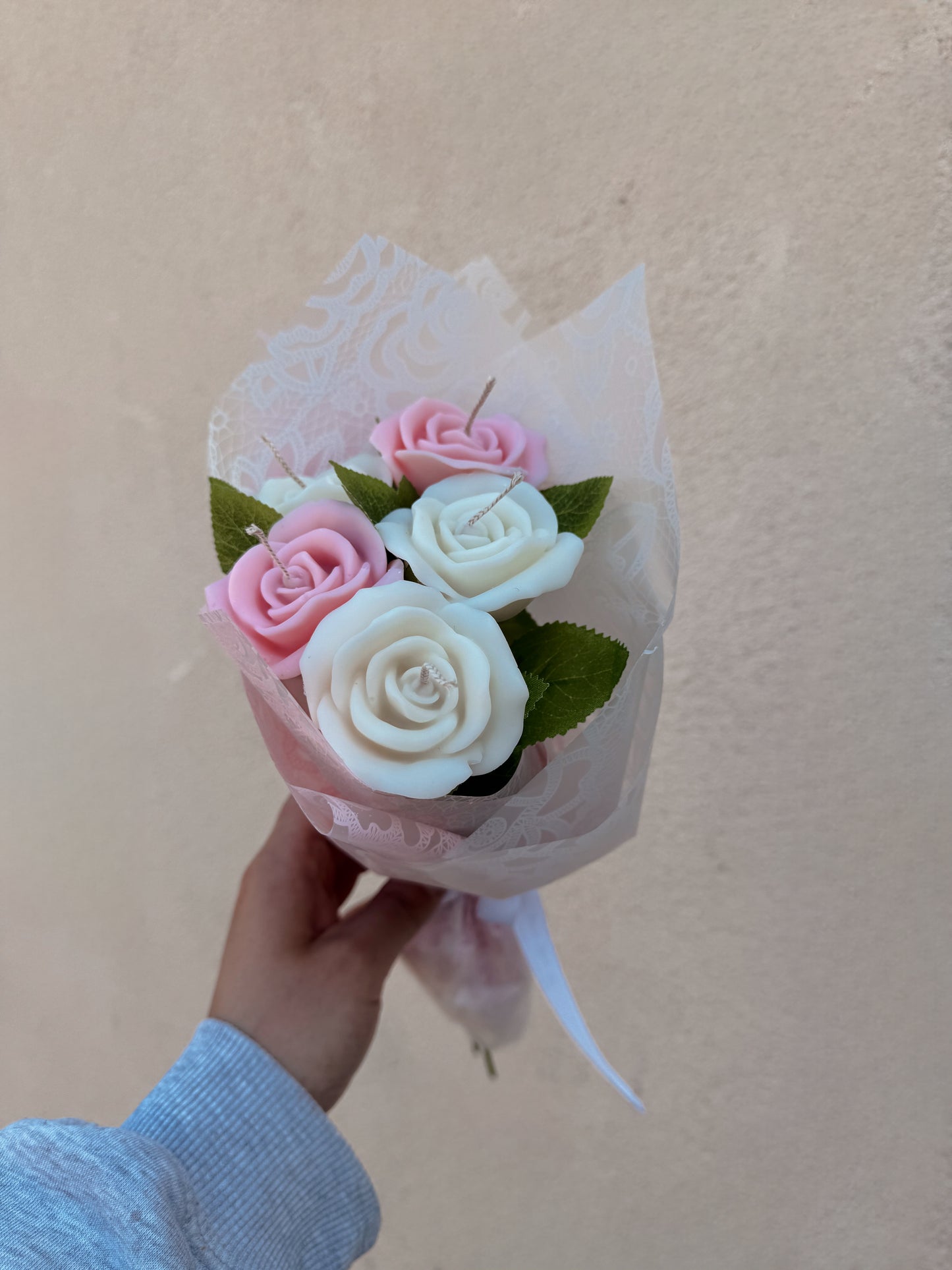Bouquet de bougies roses édition limitée parfum rose explosive