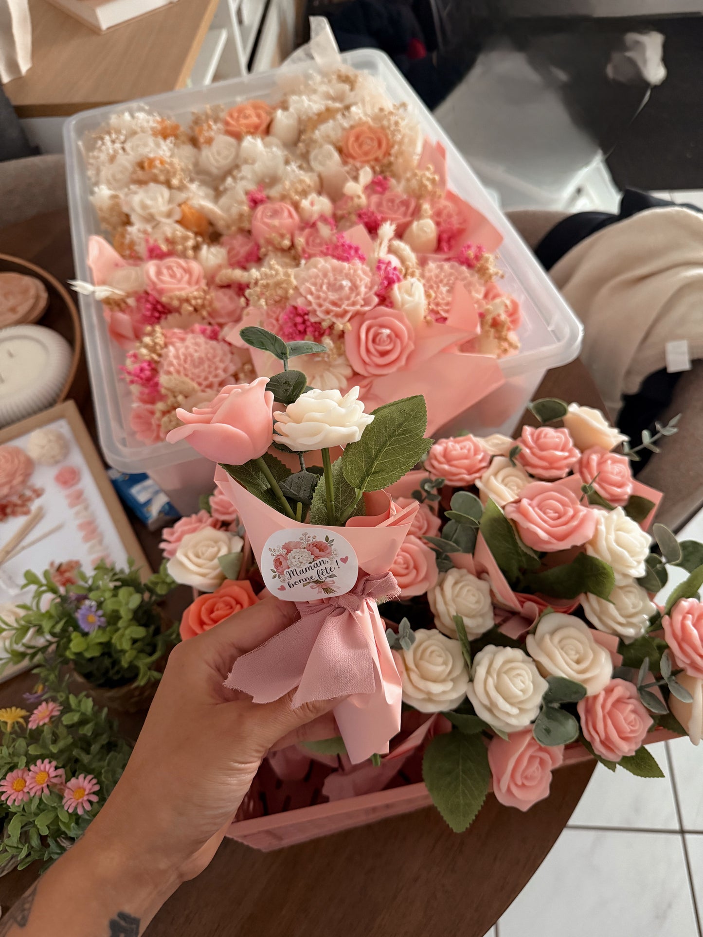 Bouquet de roses édition fête des mères senteur fleur de cerisier