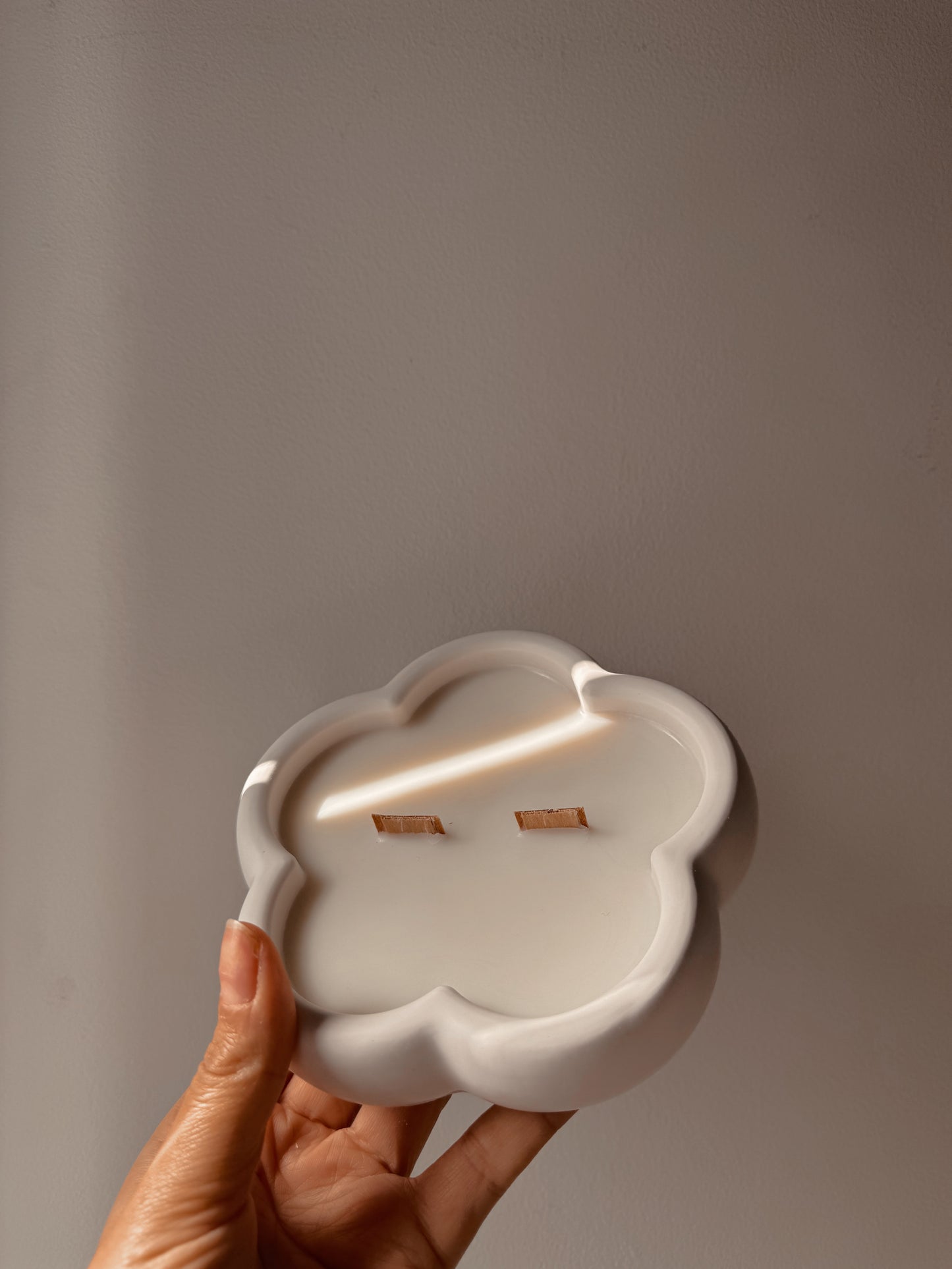 Bougie pot fait main énorme Flower coloris au choix