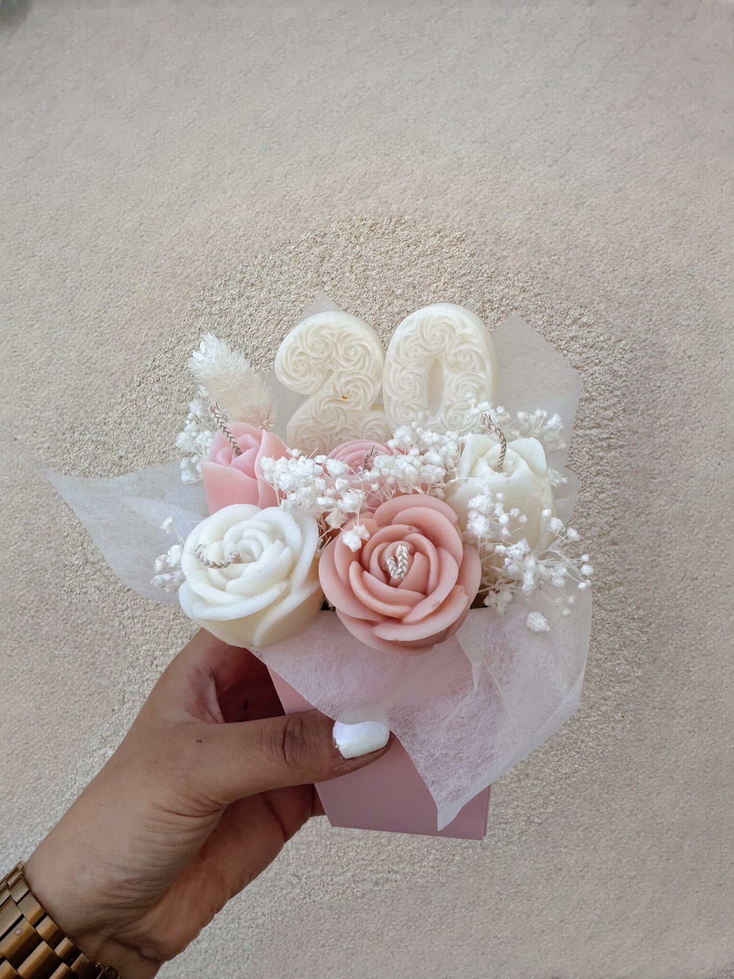 Bouquet Anniversaire personnalisé parfum Rose ancienne