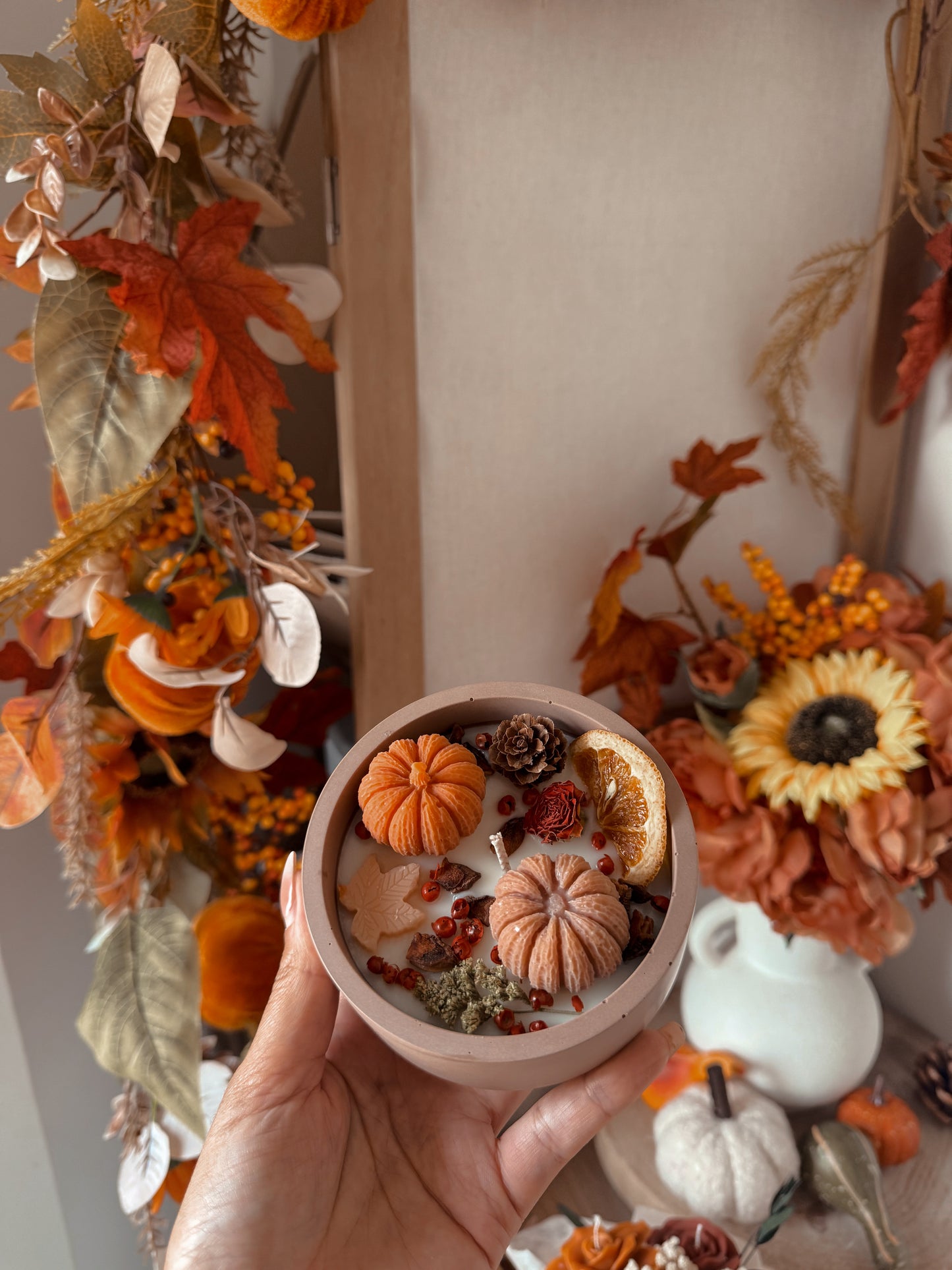 Bougie édition limitée automne modèle moyen parfum automne gourmand