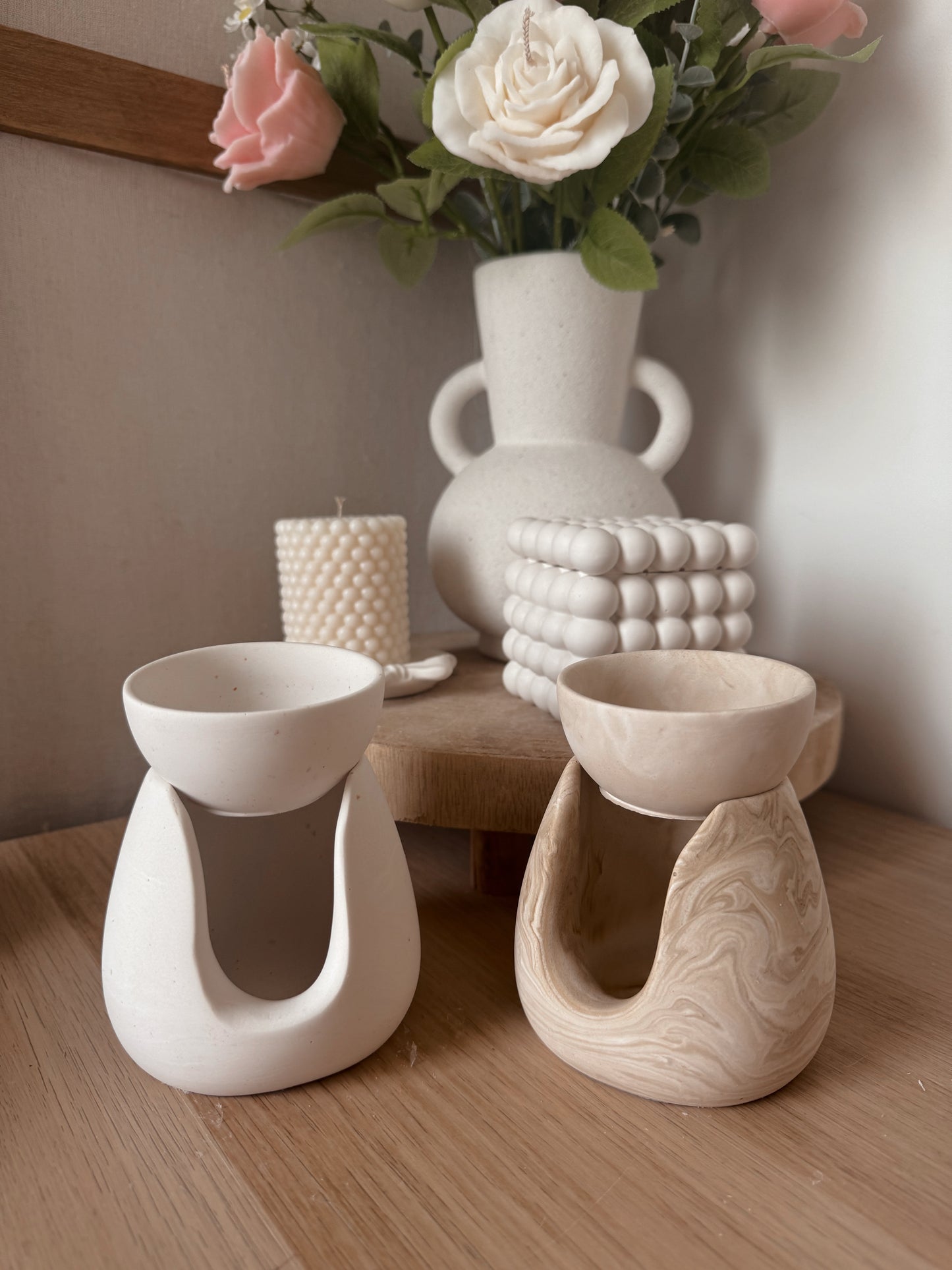 Coffret diffuseur fait main en jesmonite et fondant parfumés