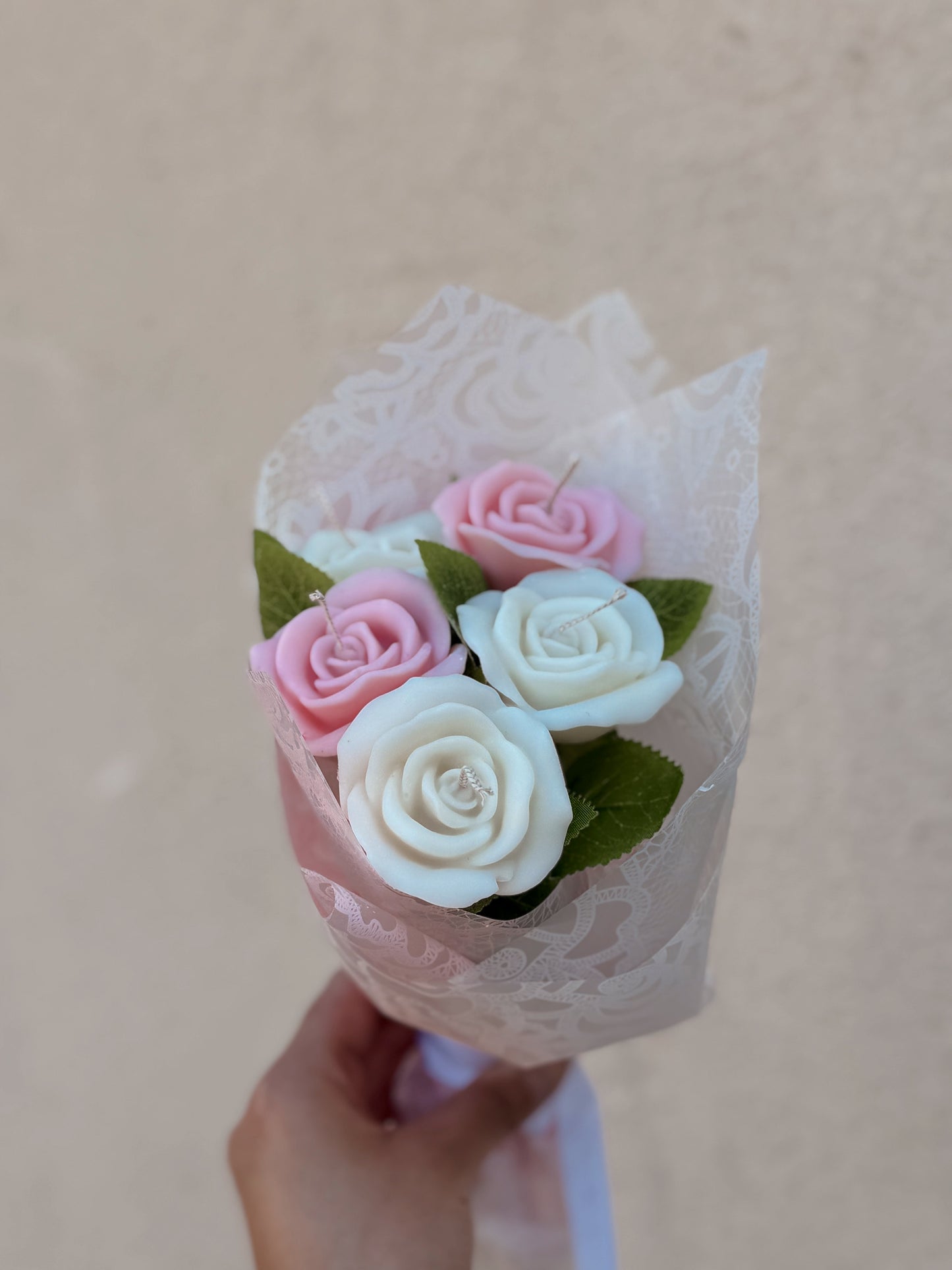 Bouquet de bougies roses édition limitée parfum rose explosive