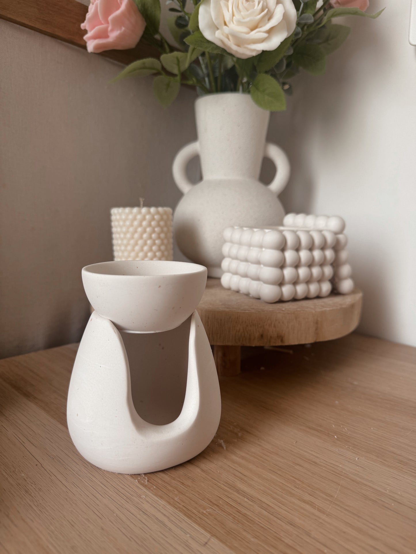 Coffret diffuseur fait main en jesmonite et fondant parfumés
