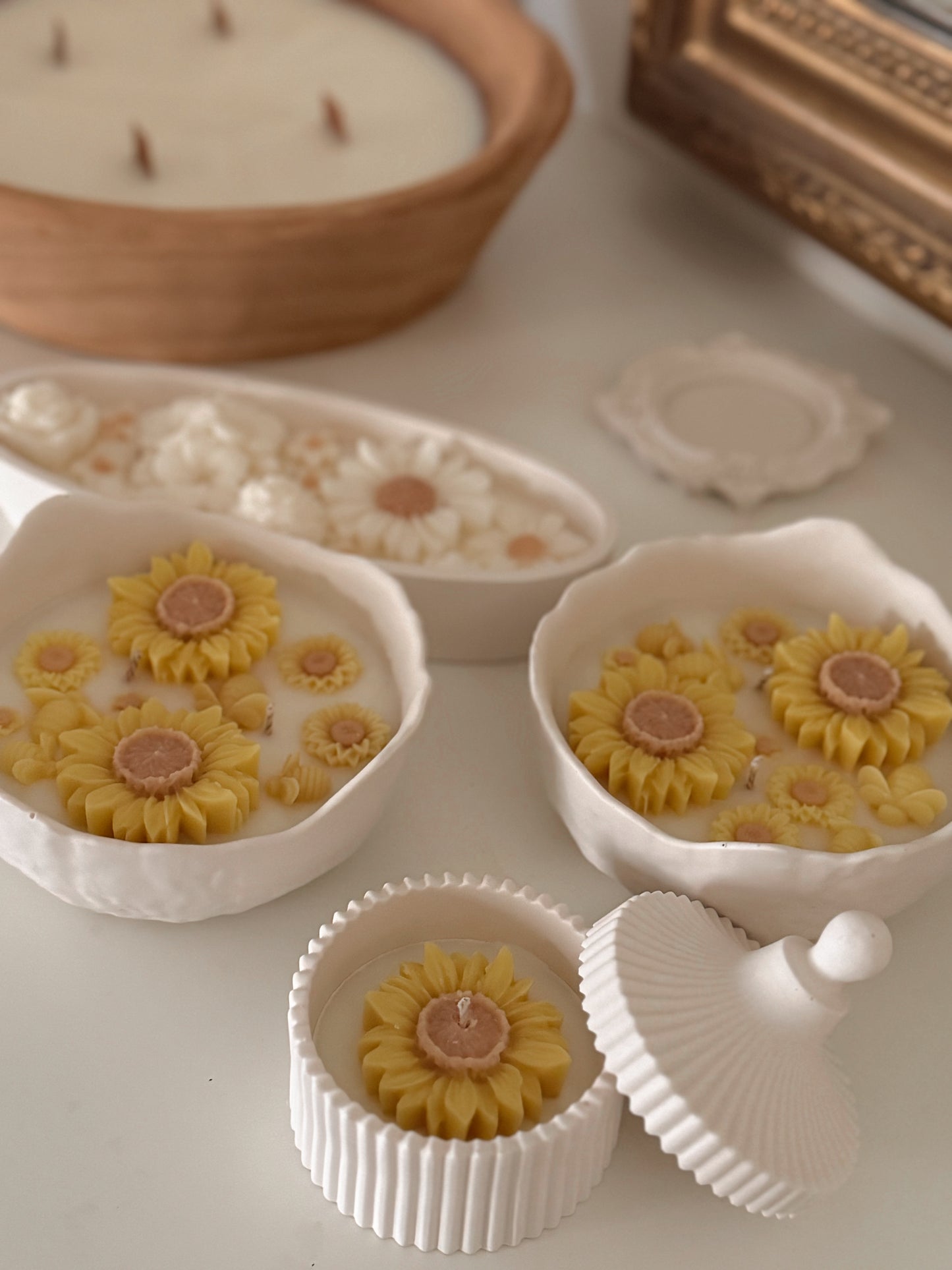 Bougie Amélia édition limitée tournesols senteur au choix