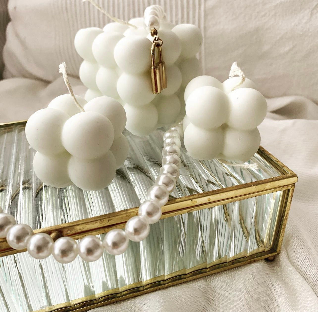Bougie mini bubble coloris aux choix