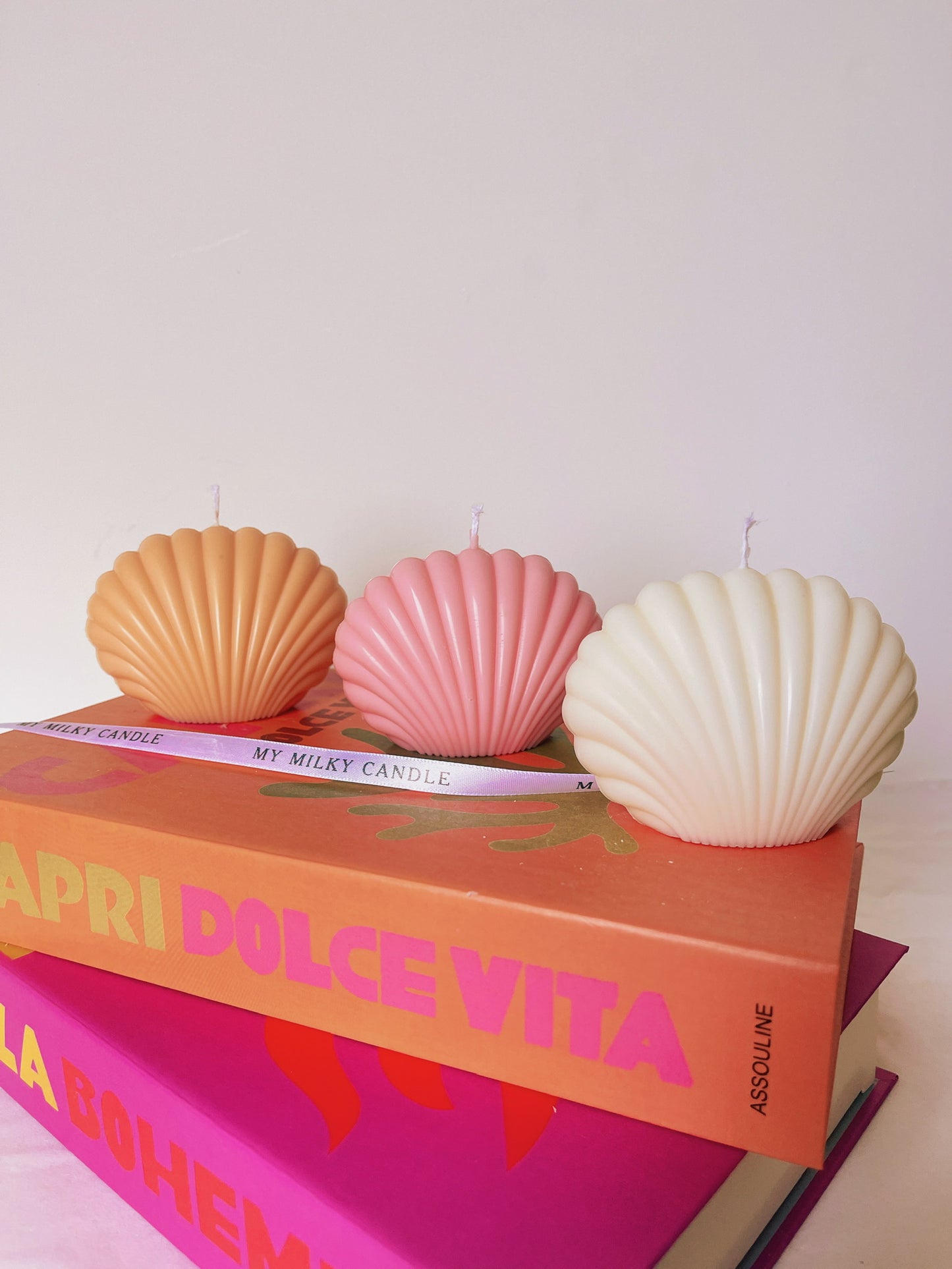 Bougie Shell coloris aux choix