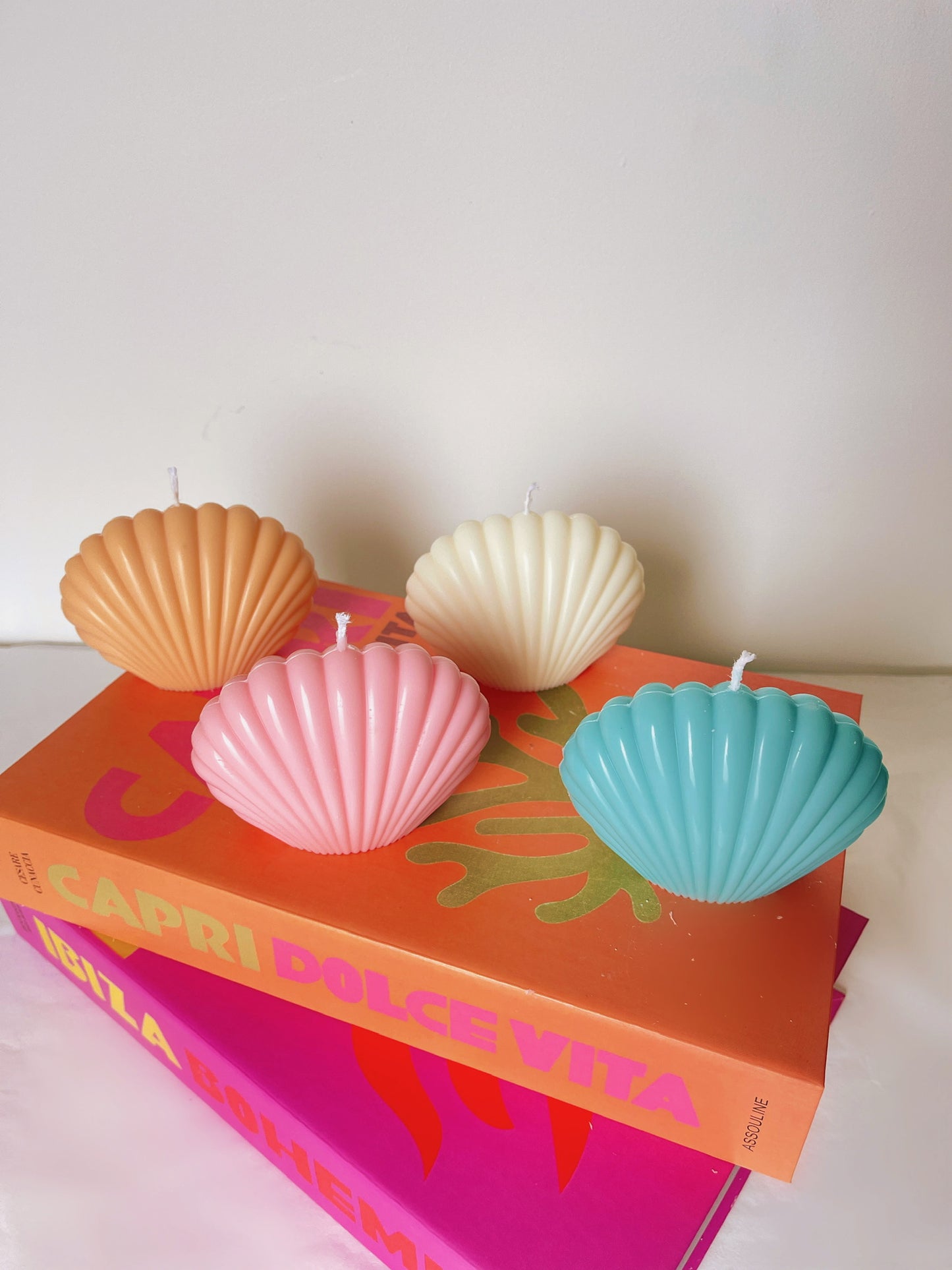 Bougie Shell coloris aux choix