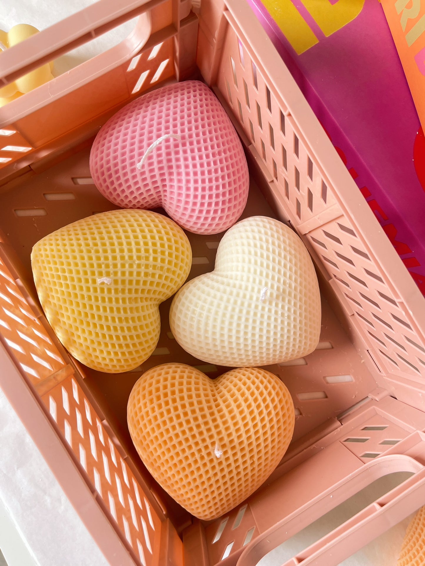 Bougie Love heart coloris aux choix