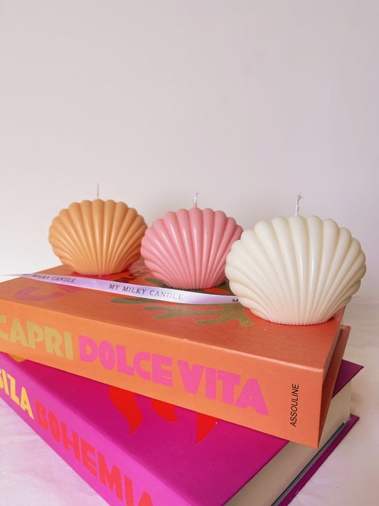 Bougie Shell coloris aux choix