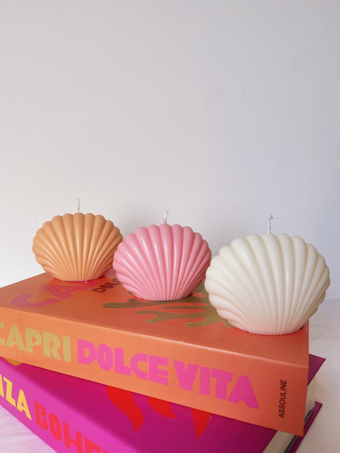 Bougie Shell coloris aux choix