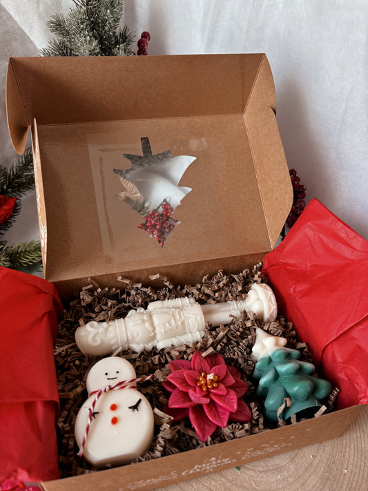 coffret de noël taille M senteur nougat crémeux et sapin de Noël