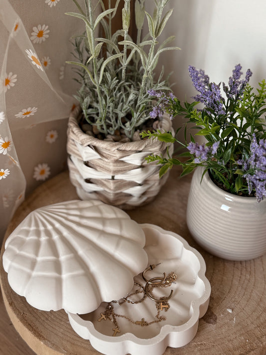 Vide poche coquillage fait main en jesmonite