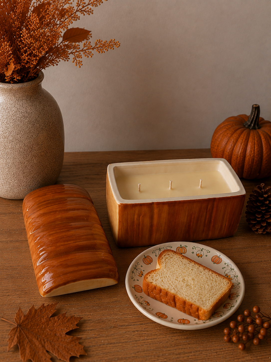 Bougie grosse brioche senteur brioche au beurre