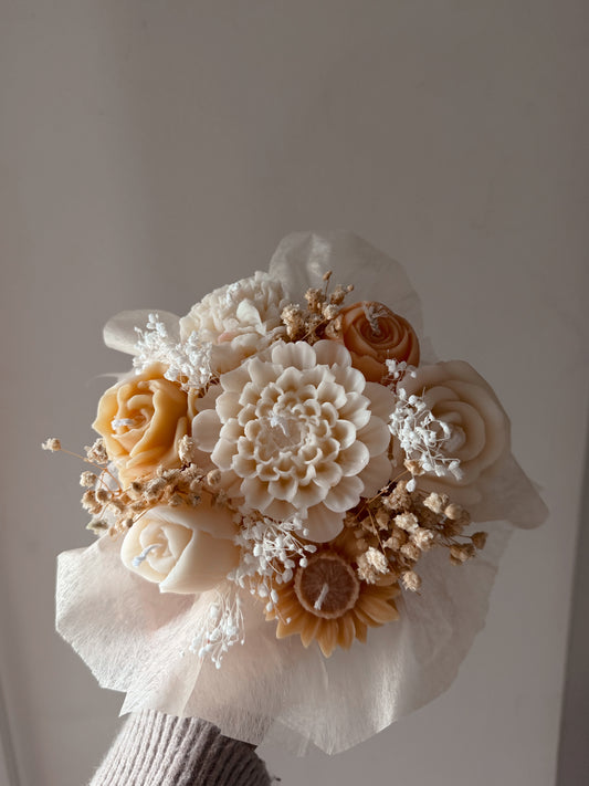 Bouquet modèle moyen jaune et blanc parfum soleil envoûtant