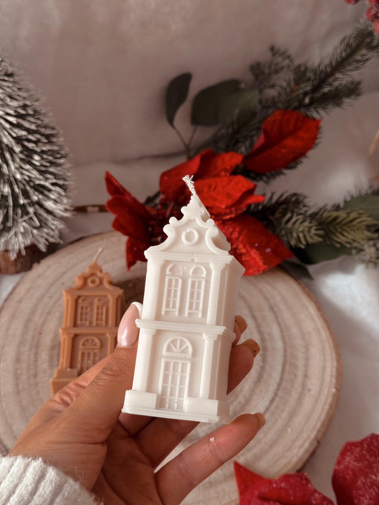 Bougie tower bridge fait main en cire d’olive coloris et senteur au choix