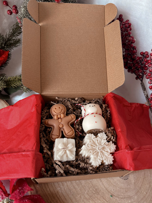 coffret de noël taille S senteur nougat crémeux et pain d’épice