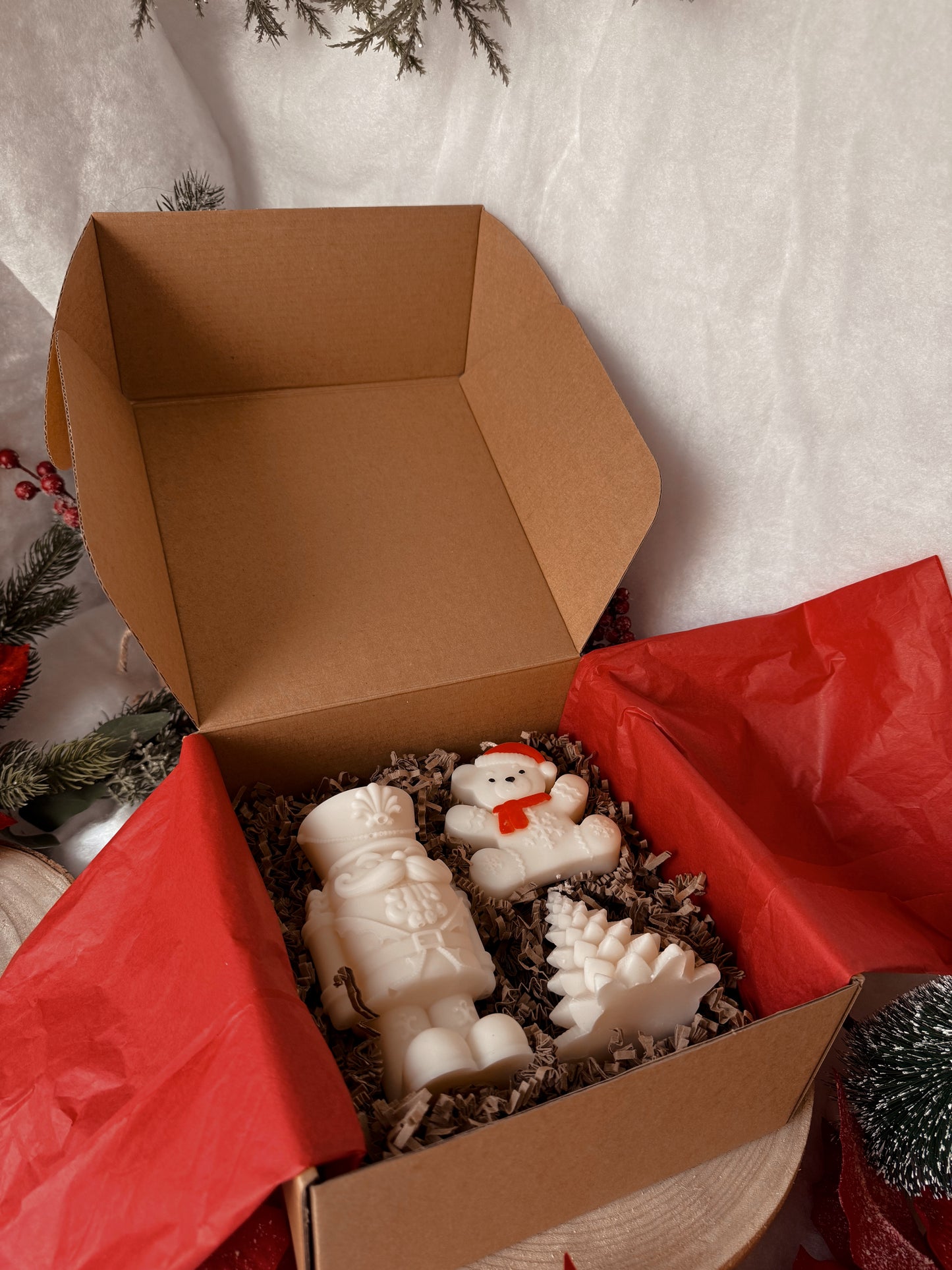 coffret de noël XL senteur nougat crémeux et sapin de Noël