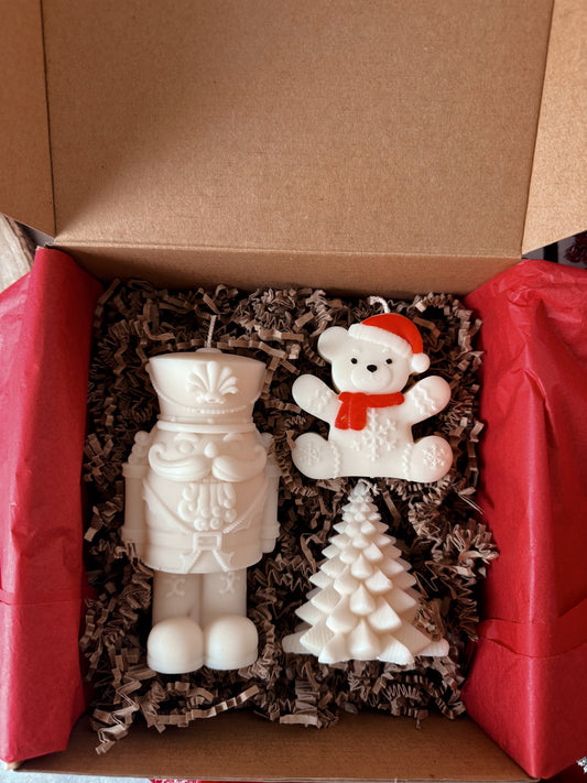 coffret de noël XL senteur nougat crémeux et sapin de Noël