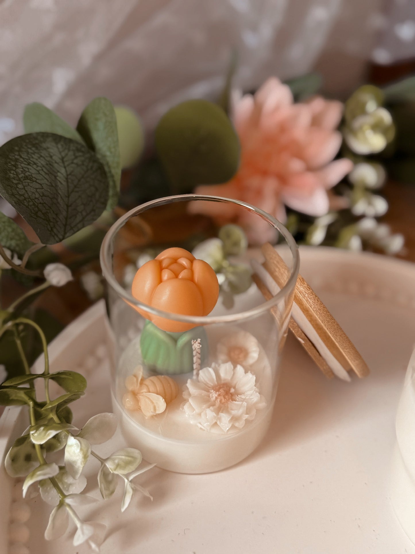 Bougie édition Printemps en verre modèle moyen senteur évasion fruité