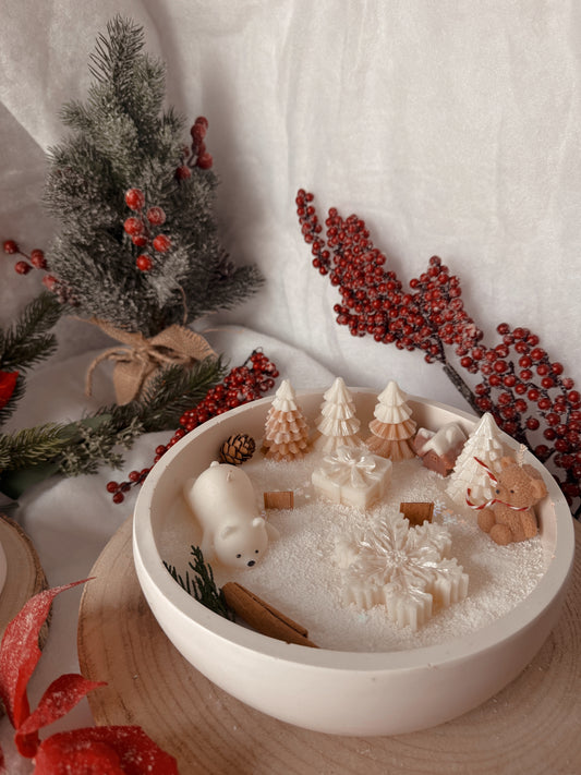 Enorme bougie édition limitée Noël épurée senteur nougat crémeux