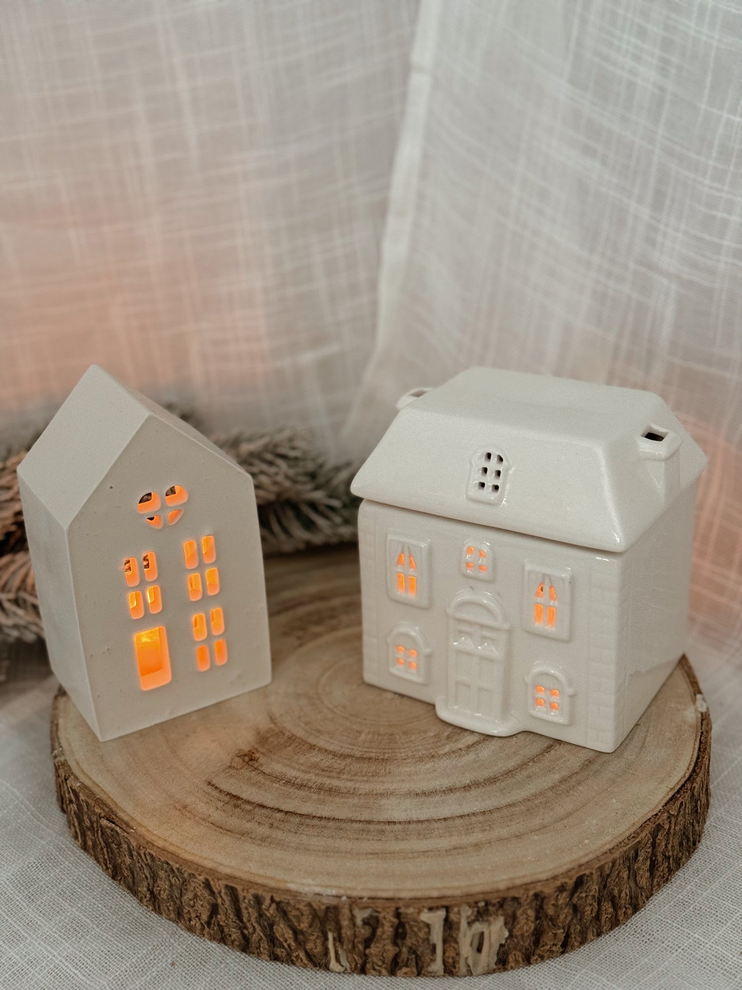 Coffret fondants parfumés et Diffuseur brûle parfum Chalet de Noël