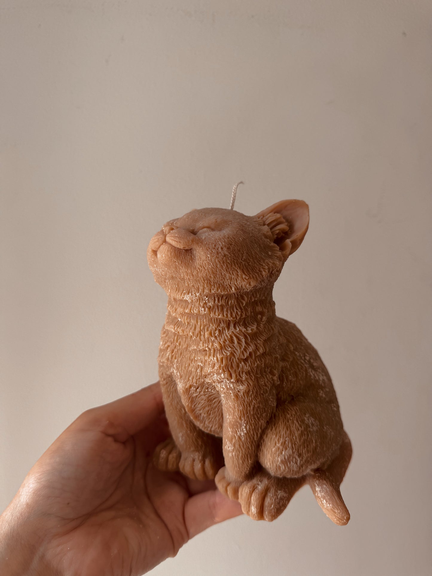Bougie chaton assis taille et couleur au choix senteur vanille