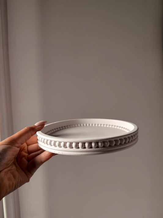 Plateau Angelica fait main en jesmonite