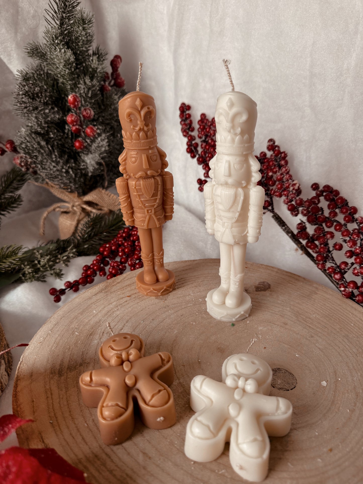 Bougie casse noisette fait main en cire d’olive coloris et senteur au choix