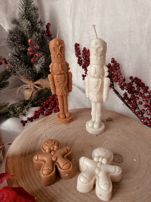 Bougie casse noisette fait main en cire d’olive coloris et senteur au choix