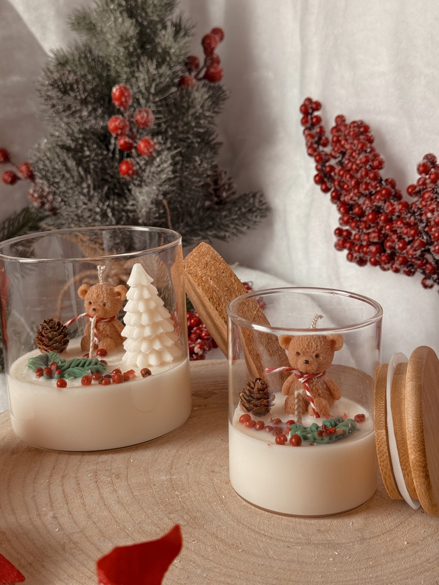 Bougie édition limitée village de noël petit modèle senteur nougat crémeux