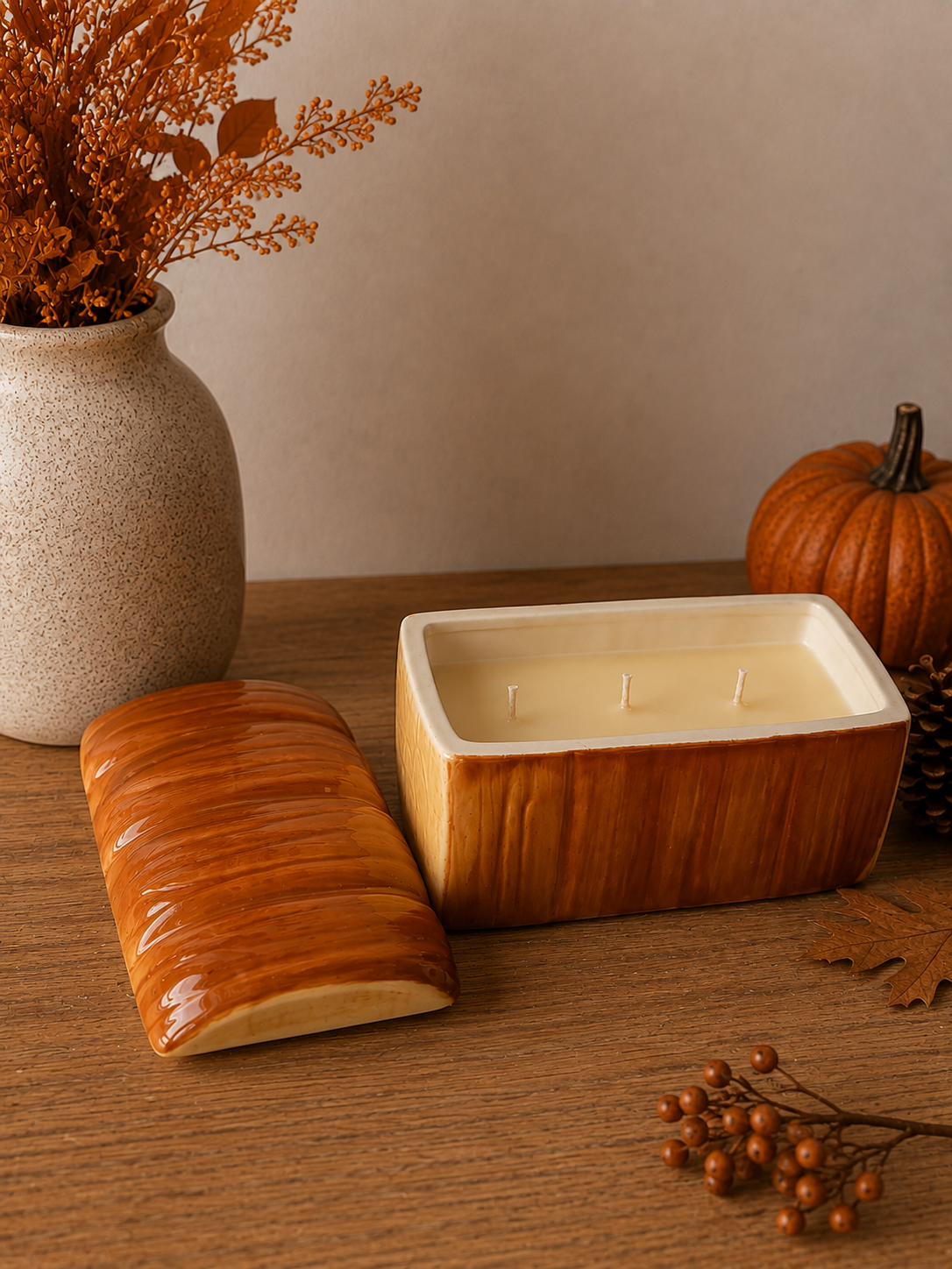 Bougie grosse brioche senteur brioche au beurre