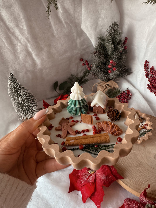 Bougie édition limitée étoile de Noël modèle moyen parfum pomme cannelle