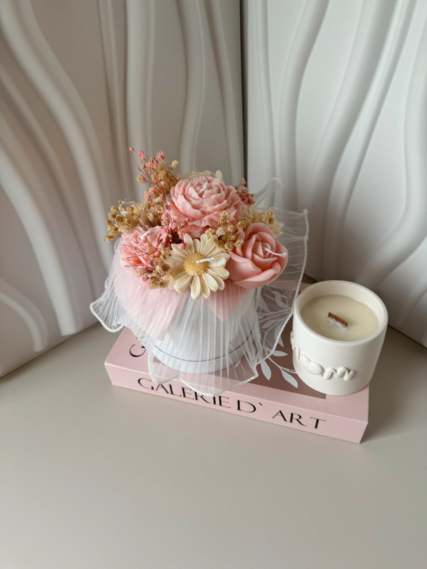 Box Bouquet éternel blanc édition limitée spéciale fête des mère parfum au choix