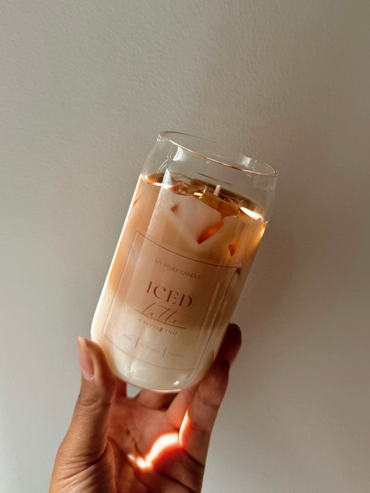 Bougie Iced Latte parfum au choix fait main en cire de soja