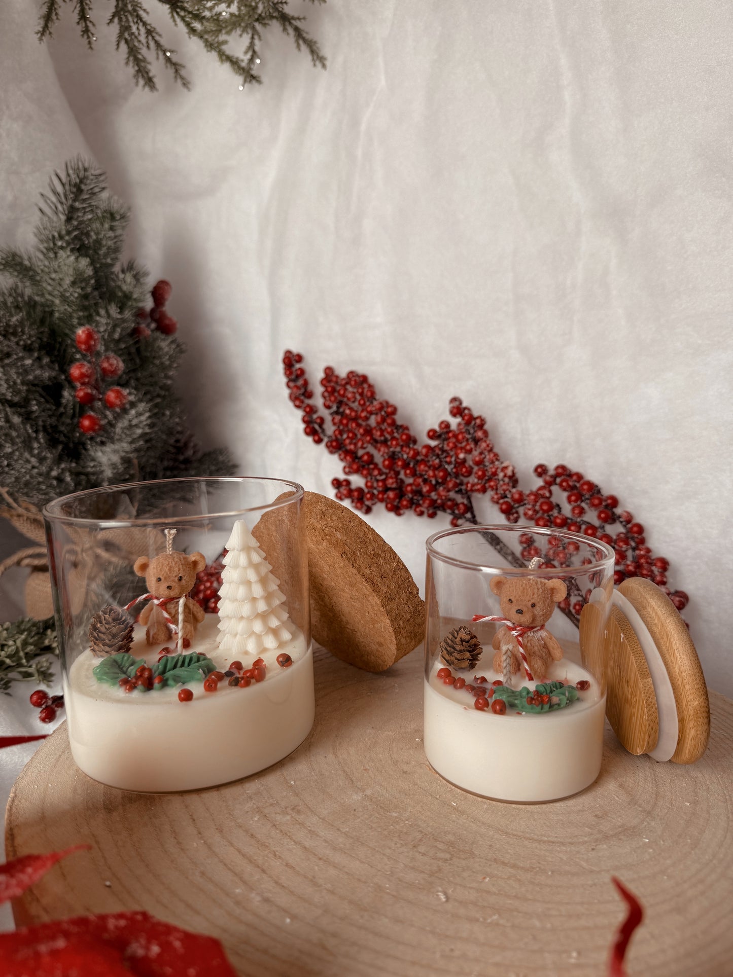 Bougie édition limitée village de noël petit modèle senteur nougat crémeux