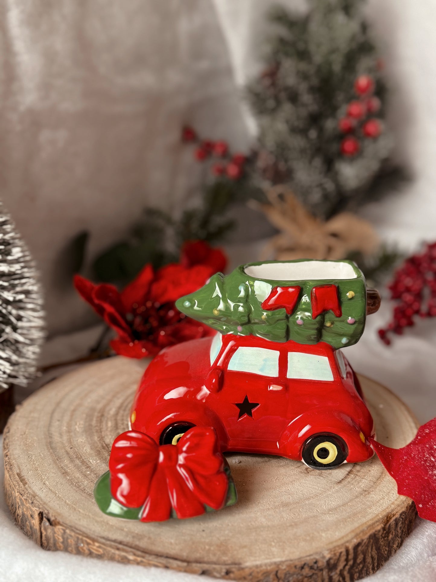 Coffret diffuseur et fondants parfumés voiture de Noël