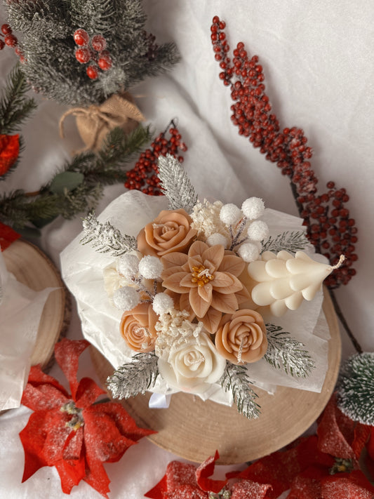 Bouquet de Noël édition limité grand modèle crème senteur nougat crémeux