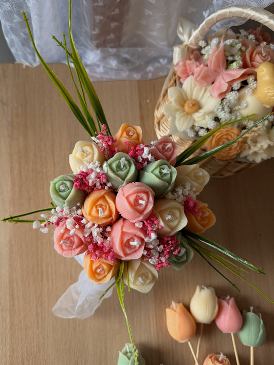 Bouquet éternel édition limité tulipes parfum coquelicot