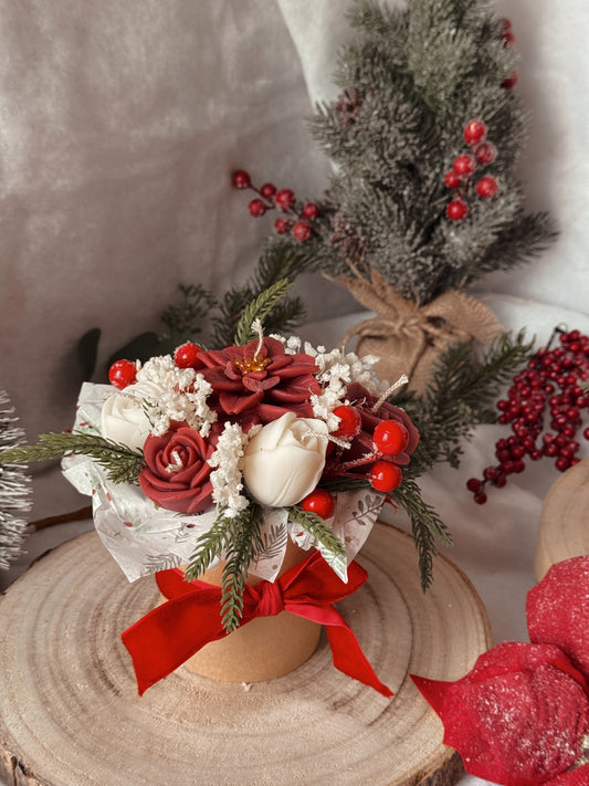Bouquet de Noël édition limité modèle moyen traditionnel senteur pomme cannelle