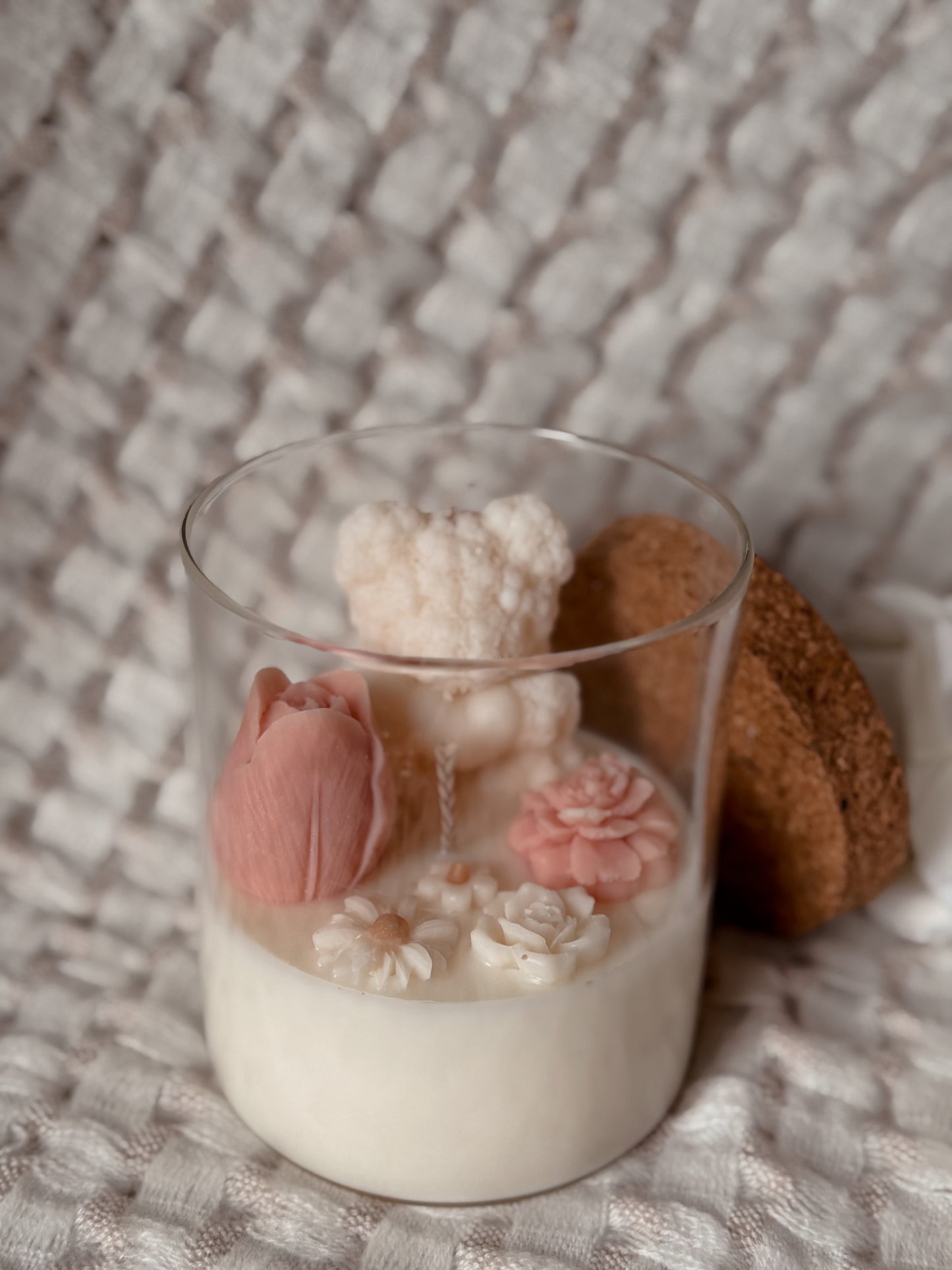 Bougie édition saint Valentin en verre senteur pomme d’amour